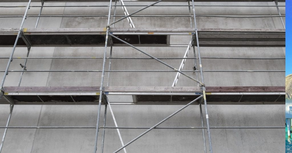 metal scaffolding